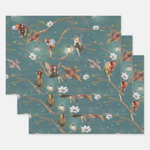 Papier à papier à envelopper à plat Jeu de 3 feuil