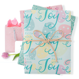 Papier à papier à envelopper de Pâques Joy Set de