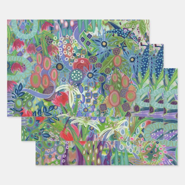 Papier à papier à envelopper peint à plat série de (Lot)