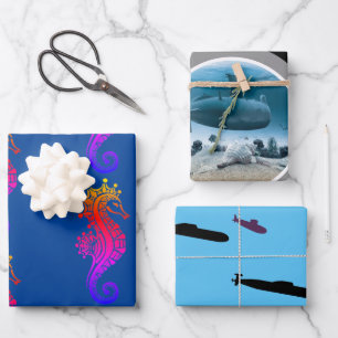 Papier à papier à envelopper sous-marin - Feuille 