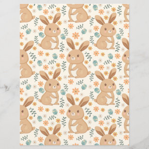 Papier à papier à papier à morceau Cute Bunnies