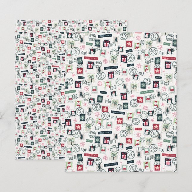 Papier à papier à papier à morceau pour les timbre (Devant / Derrière)