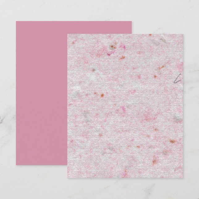 Papier à papier à papier à papier à motif rose (Devant / Derrière)