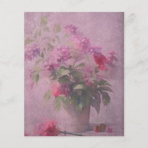 Papier à papier à rebut rose foncé à fleurs et Dam