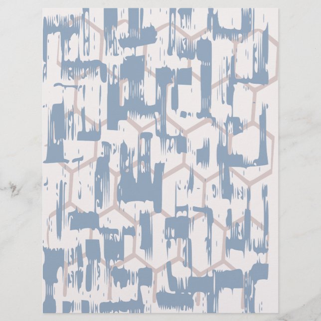 Papier à papier à scandale Abstrait gris et crème (Devant)