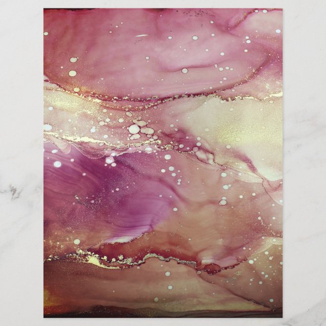 Papier à papier à scandale d'art Abstrait violet (Devant)