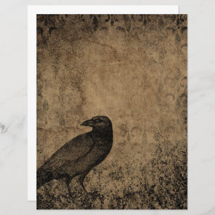 Papier à papier à scandale d'Halloween gothique Ra