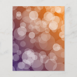Papier à papier à scandale Ombre Bokeh - orange et