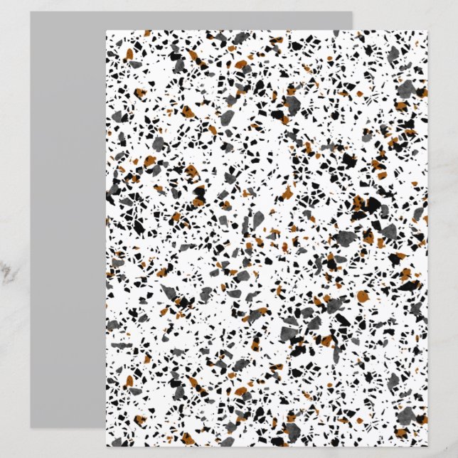 Papier à papier à scandale simple Funky Terrazzo A (Devant / Derrière)