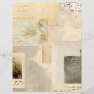 Papier à papier à scandale Vintage Fade Journal