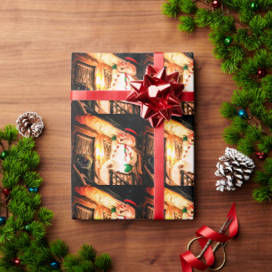 Papier à papier cadeau Frosty the Snowman Design