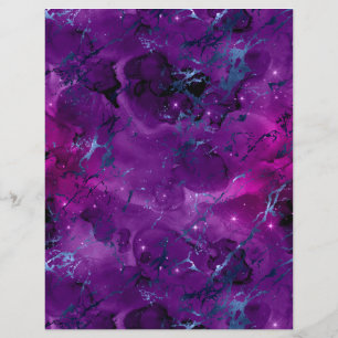 Papier à papier de la Galaxie en marbre violet