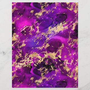 Papier à papier de la Galaxie en marbre violet et