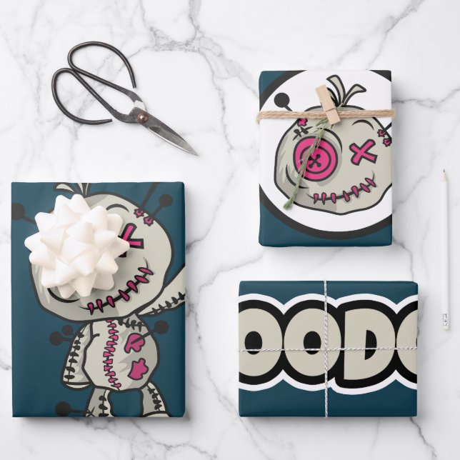 Papier à papier d'enveloppement de jeton Voodoo Je (Recto)