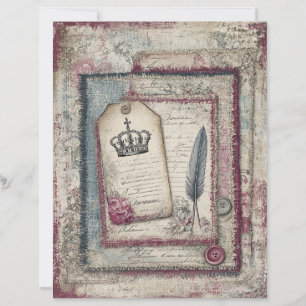 Papier à papier du scrapbook London et Lace Decoup