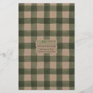 Papier à papier Kraft Buffalo Check Soap - Satin