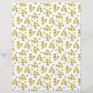 Papier à papier pour artisanat d'art Rosebud Jaune