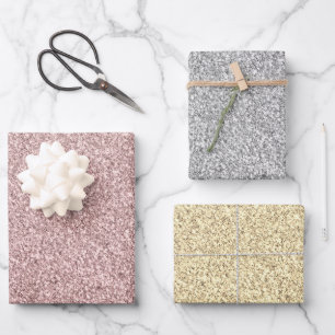 Papier à Parties scintillant de métal à envelop