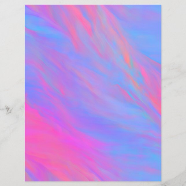 Papier à rebut à flux d'encre de néon Abstrait (Devant)
