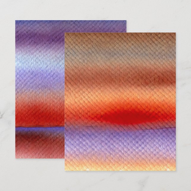 Papier à rebut à l'aquarelle automatique vibrante (Devant / Derrière)