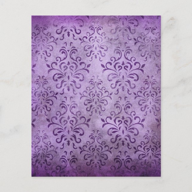 Papier à rebut à motifs de Grunge violet (Devant)