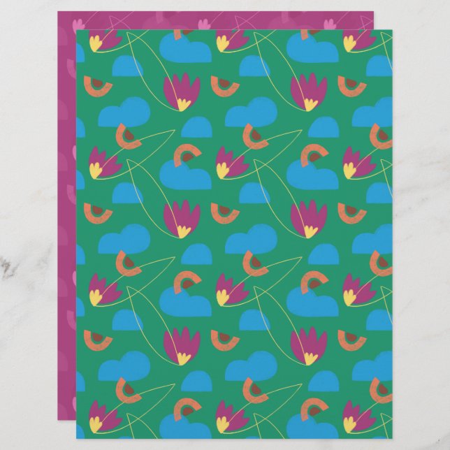 Papier à rebut à papier à papier à grappes à papie (Devant / Derrière)