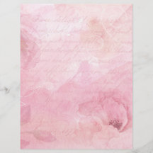 Papier à rebut à papier Pastel Pink Floral