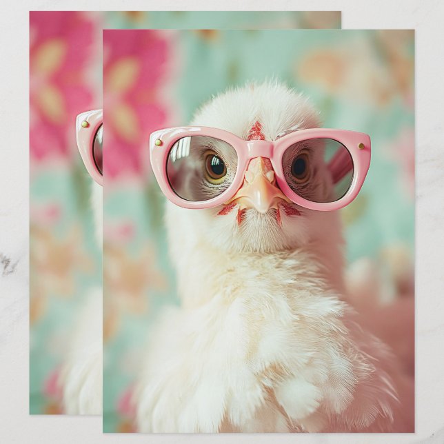 Papier à rebut à ressort pour lunettes cool et ros (Devant / Derrière)