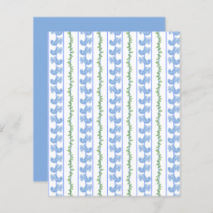 Papier à rebut blanc Scandi Blue Bird Green Ivy St