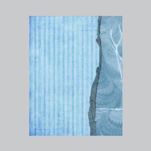 Papier à rebut bleu rayé