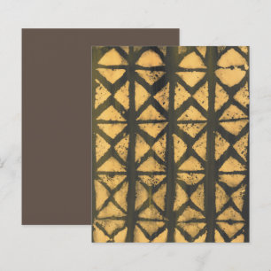 Papier à rebut Brown en or Tribal Boudcloth Abstra