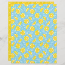 Papier à rebut citron