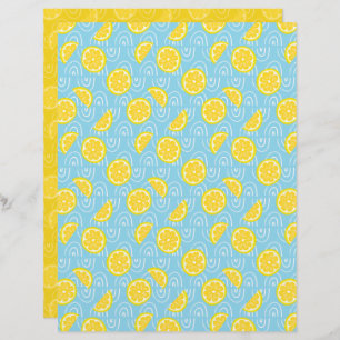 Papier à rebut citron