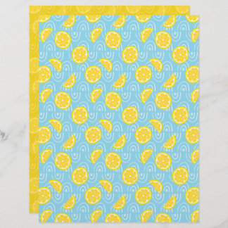 Papier à rebut citron