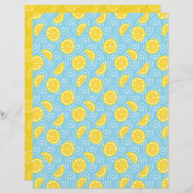 Papier à rebut citron (Devant / Derrière)