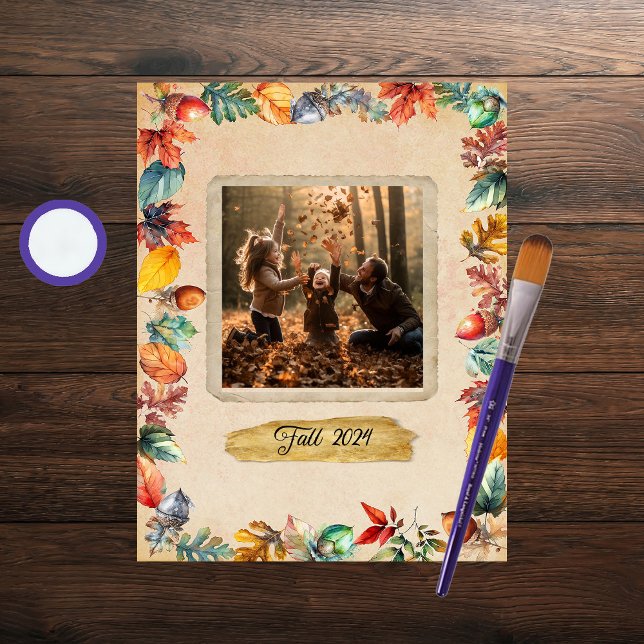 Papier à rebut de cadre d'automne (Créateur téléchargé)