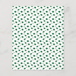 Papier à rebut de la casquette verte