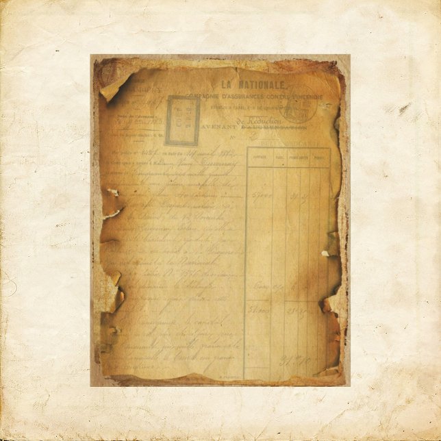 Papier à rebut de réception vintage (Créateur téléchargé)