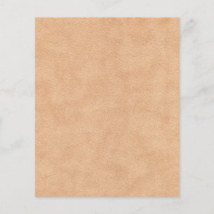 Papier à rebut en cuir en daim - Tan