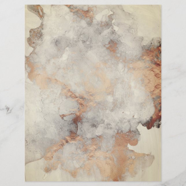 Papier à rebut en granit de cuivre antique (Devant)