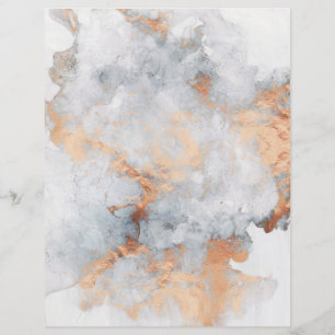 Papier à rebut en granit or en cuivre bleu Dusty
