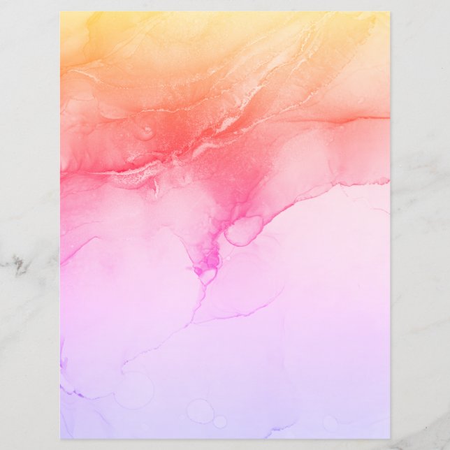 Papier à rebut en marbre rose (Devant)