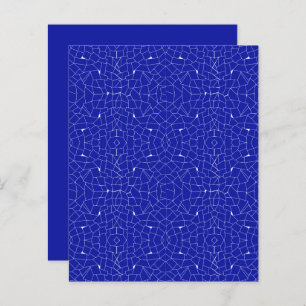 Papier à rebut en mosaïque Abstraite bleu blanc