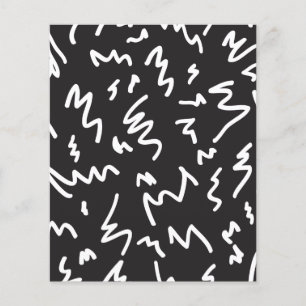 Papier à rebut en spirale noir et blanc moderne