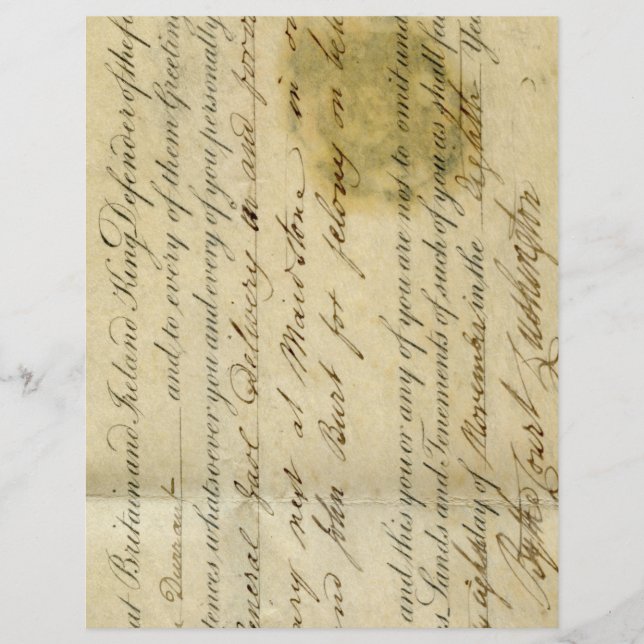 Papier à rebut Ephemera Antique (Devant)