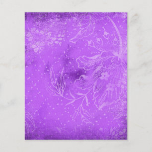 Papier à rebut fleuri foncé violet