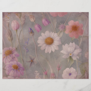 Papier à rebut Fleurs Vintages