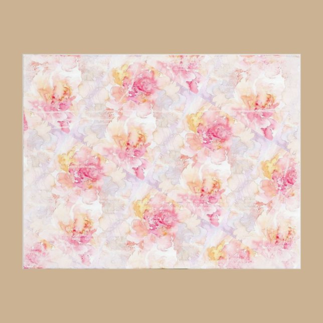 Papier à rebut floral à l'aquarelle désaffectée (Créateur téléchargé)