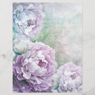 Papier à rebut floral Lavender Lilac Watercolor