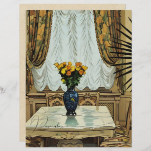 Papier à rebut floral vintage